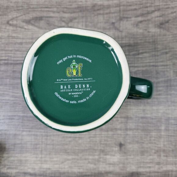 Rae Dunn Artisan Collection Ceramic Buddy the Elf Christmas Mug with Lid - Picture 8 of 8